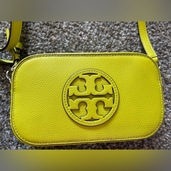 🔥 NWT Tory Burch Mini Miller Crossbody Bag Island Chartreuse RARE COLOR - Picture 10 of 11